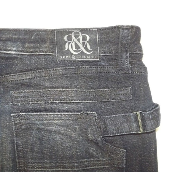 UNIQUE ROCK & REPUBLIC Groupie Black Skirt Size 4 - Picture 3 of 8